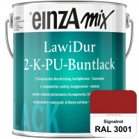 einzA LawiDur 2-K-PU-Buntlack - Hochglanz (RAL 3001 Signalrot)