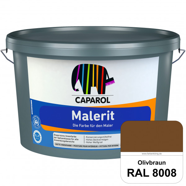 Malerit E.L.F. (RAL 8008 Olivbraun) matte Innenfarbe für Neu- & Renovierungsanstriche