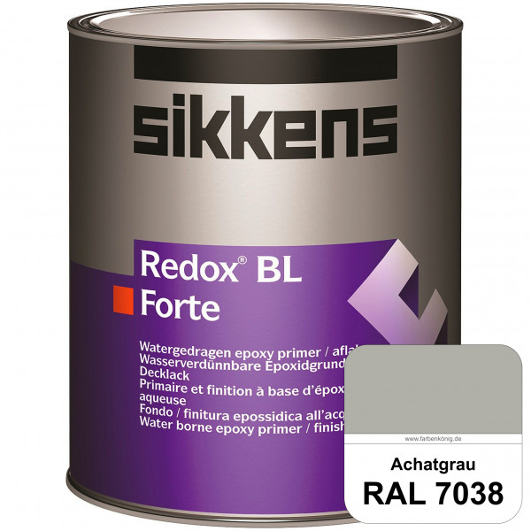Redox BL Forte (RAL 7038 Achatgrau) seidenmatte & wasserbasierte 2-K-Epoxidharzlack (innen)