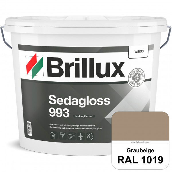 Sedagloss 993 (RAL 1019 Graubeige) seidenglänzende Innendispersion für hoch strapazierfähige & gut r