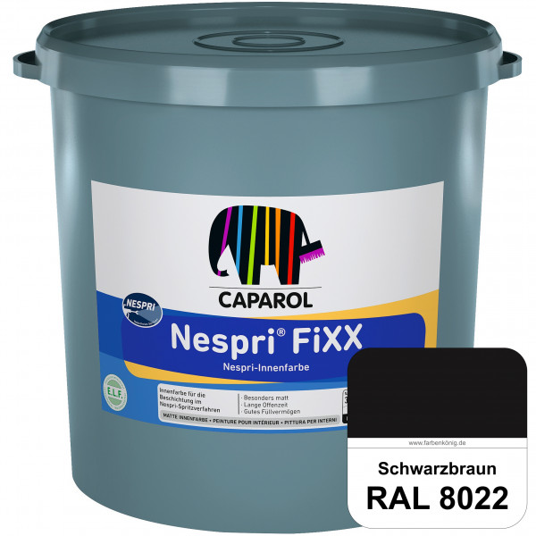 Nespri® FiXX (RAL 8022 Schwarzbraun) Spezielle Innenfarbe für die rationelle Beschichtung im Nespri-
