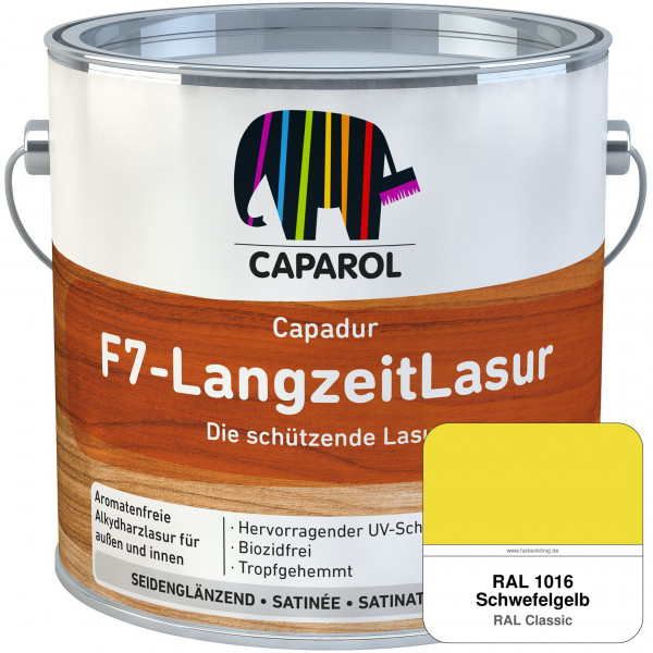 Capadur F7-LangzeitLasur (RAL 1016 Schwefelgelb)