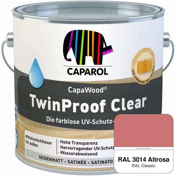 CapaWood® TwinProof Clear (RAL 3014 Altrosa) - ersetzt Capadur TwinProof