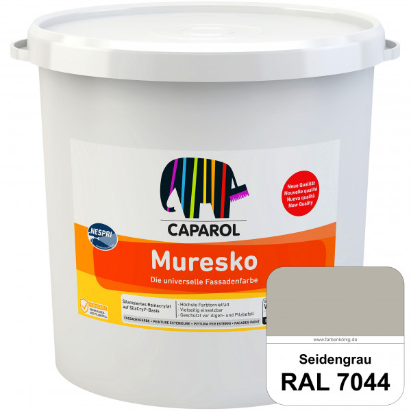 Muresko Nespri (R 30) (RAL 7044 Seidengrau) Silanisierte Reinacrylat-Fassadenfarbe auf SilaCryl®-Bas