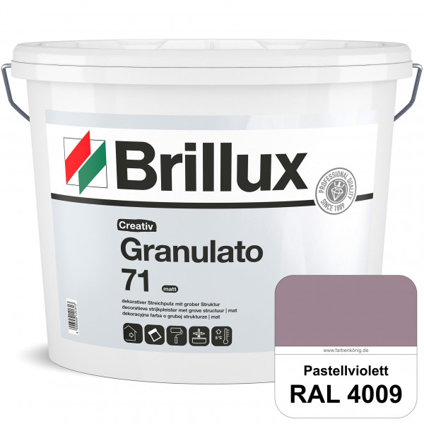 Creativ Granulato 71 (RAL 4009 Pastellviolett) Verarbeitungsfertige, quarzgefüllte Dispersionsfarbe