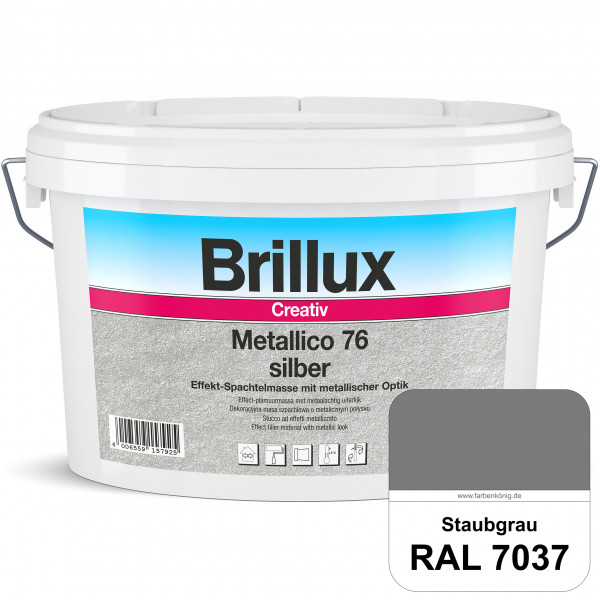 Creativ Metallico 76 (RAL 7037 Staubgrau) Effektspachtelmasse für Oberflächen mit metallischer Optik