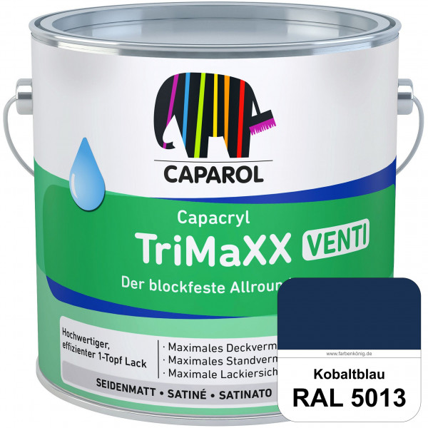 Capacryl TriMaXX Venti (RAL 5013 Kobaltblau) Der blockfeste Allrounder für Fenster & Türen