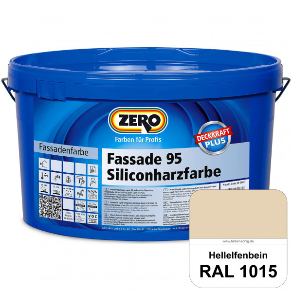 Fassade 95 Siliconharzfarbe (RAL 1015 Hellelfenbein)