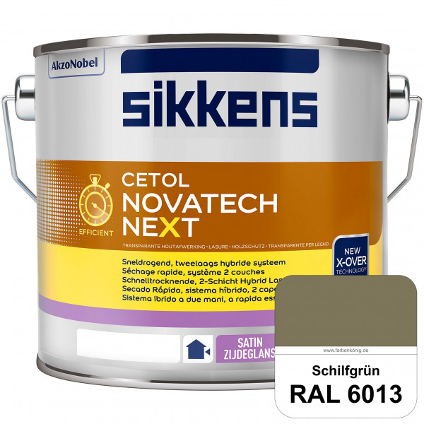 Cetol Novatech neXt (RAL 6013 Schilfgrün) Schnelltrocknende Hybrid-Lasur mit höchster Wetterbeständi
