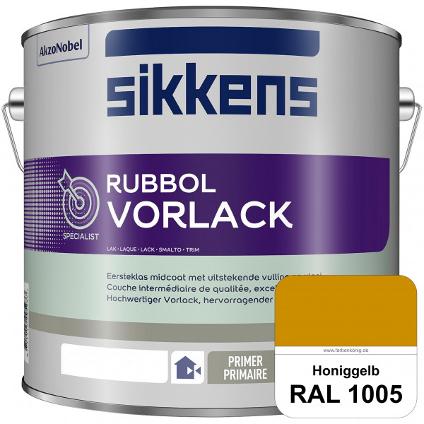 Rubbol Vorlack (RAL 1005 Honiggelb) Aromatenfreier Vorlack der Spitzenklasse (außen & innen)