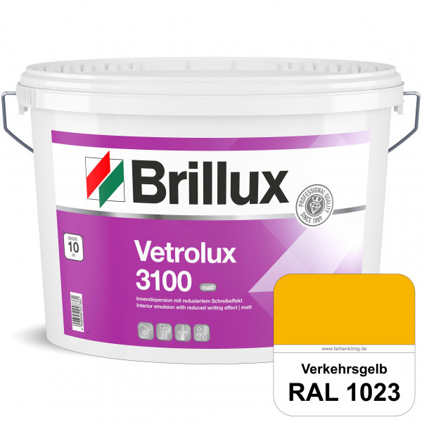 Vetrolux ELF 3100 (RAL 1023 Verkehrsgelb) matte & gut zu reinigende Spezial-Innenfarbe