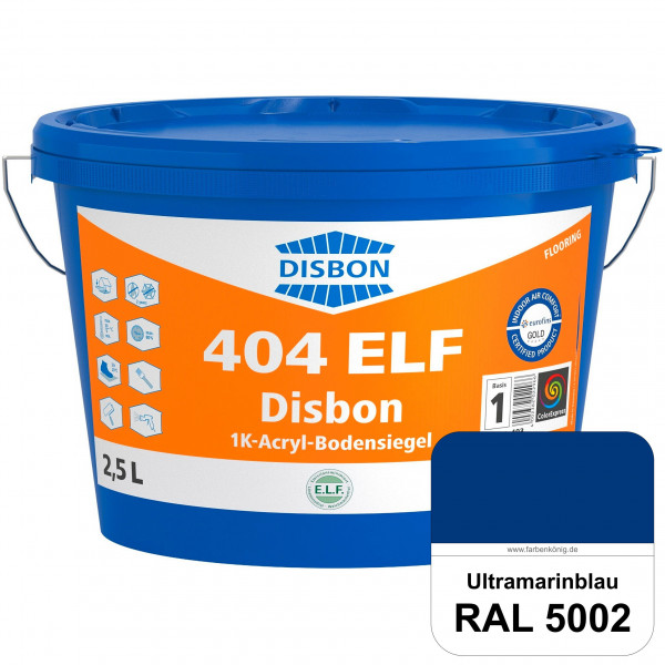 Disbon 404 ELF 1K-Acryl-Bodensiegel (RAL 5002 Ultramarinblau) 1K PU-verstärkte, emissions- und lösem
