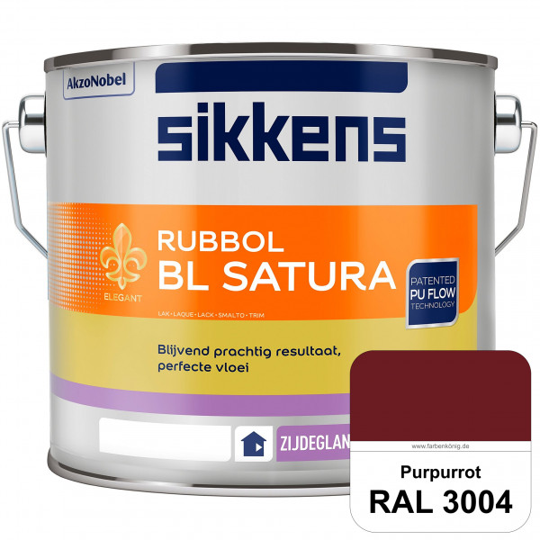 Rubbol BL Satura (RAL 3004 Purpurrot) seidenglänzender PU-Lack (wasserbasiert) innen & außen