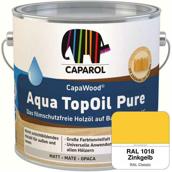 CapaWood® AquaTopOil Pure (RAL 1018 Zinkgelb) - ersetzt CapaGreen Holz-Öl Aqua