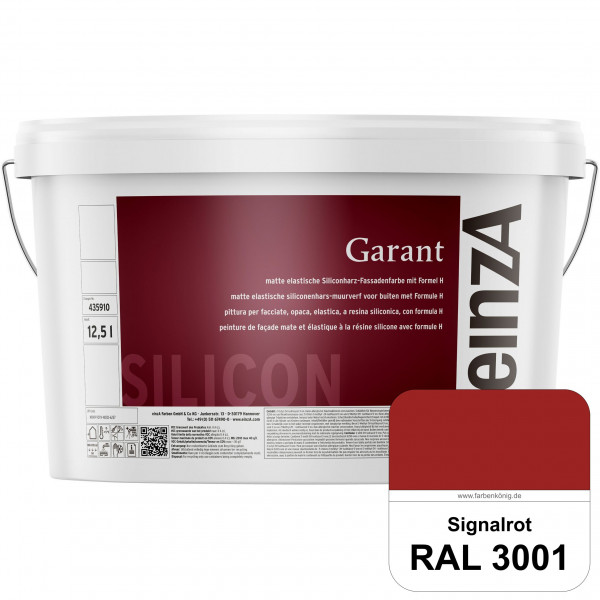 einzA Garant (RAL 3001 Signalrot) elastische Siliconharz-Fassadenfarbe