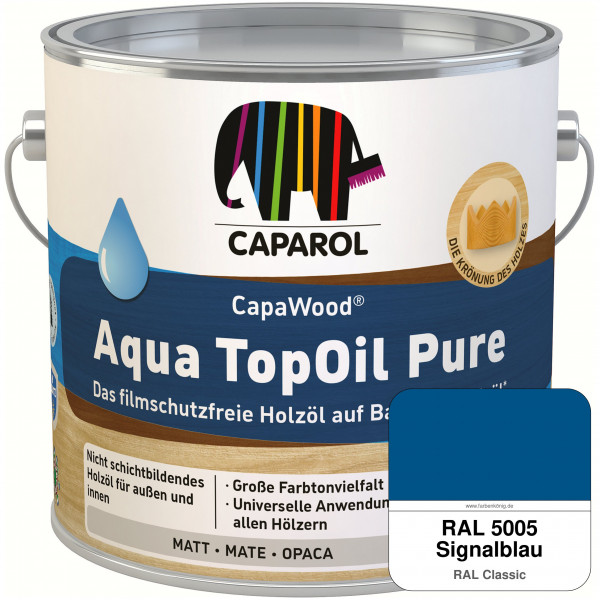 CapaWood® AquaTopOil Pure (RAL 5005 Signalblau) - ersetzt CapaGreen Holz-Öl Aqua