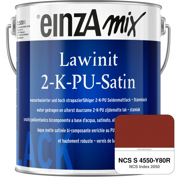 einzA Lawinit 2-K-PU Satin Stammlack (NCS S 4550-Y80R)