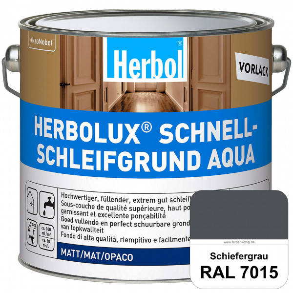 Schnellschleifgrund Aqua (RAL 7015 Schiefergrau) wasserverdünnbarer Vorlack mit hervorragender Schle