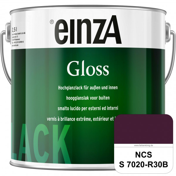 einzA Gloss (NCS S 7020-R30B) Hochwertiger Alkydharzlack in Premium-Qualität, hochglänzend.