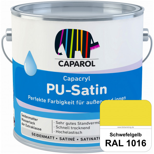 Capacryl PU-Satin (RAL 1016 Schwefelgelb) hochwertige Zwischen-/ Schluss­lackierungen für grundierte