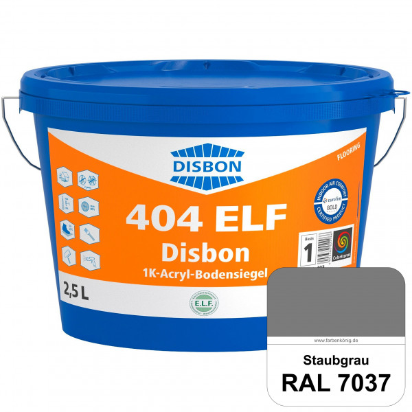 Disbon 404 ELF 1K-Acryl-Bodensiegel (RAL 7037 Staubgrau) 1K PU-verstärkte, emissions- und lösemittel