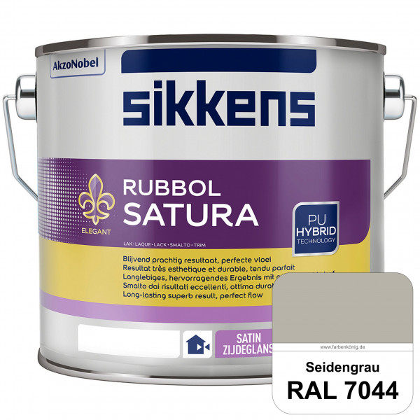 Rubbol Satura (RAL 7044 Seidengrau) seidenglänzender Lack (lösemittelhaltig) innen & außen