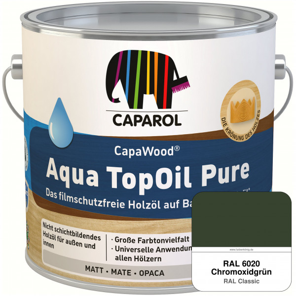 CapaWood® AquaTopOil Pure (RAL 6020 Chromoxidgrün) - ersetzt CapaGreen Holz-Öl Aqua