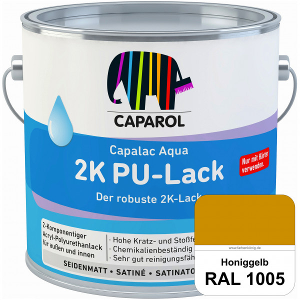 Capalac Aqua 2K PU-Lack (RAL 1005 Honiggelb) chemisch und mechanisch widerstandsfähige Lackierungen