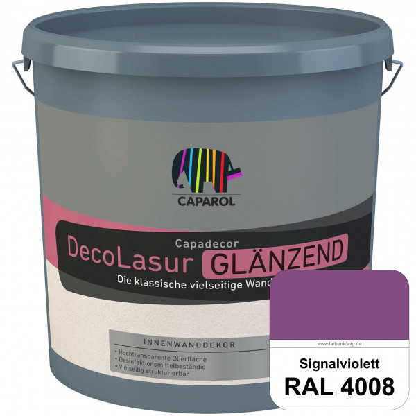 Capadecor DecoLasur Glänzend (RAL 4008 Signalviolett) Glänzende Lasurfarbe auf Dispersionsbasis (inn