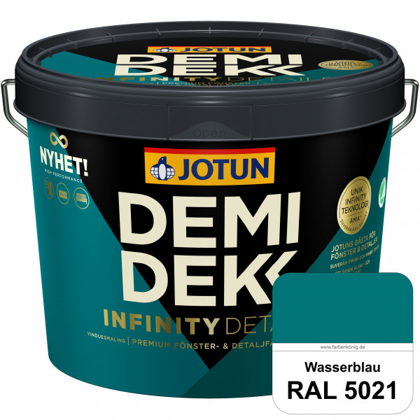 DEMIDEKK Infinity Details - Deckender Holzschutz (RAL 5021 Wasserblau)