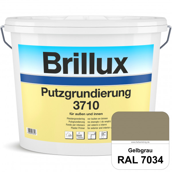 Putzgrundierung 3710 (RAL 7034 Gelbgrau) Wetterbeständige & quarzhaltige Grundierfarbe auf Dispersio