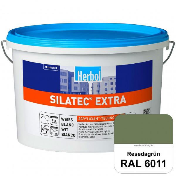 Silatec Extra (RAL 6011 Resedagrün) Siliconharz-Hybrid-Fassadenfarbe
