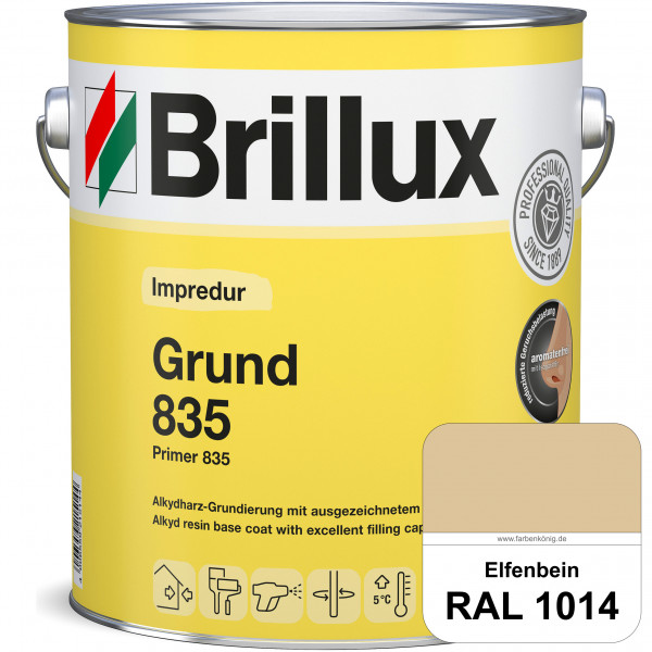 Impredur Grund 835 (RAL 1014 Elfenbein) Grundierung für Laub- und Nadelholz wie Fenstern, Türen etc.