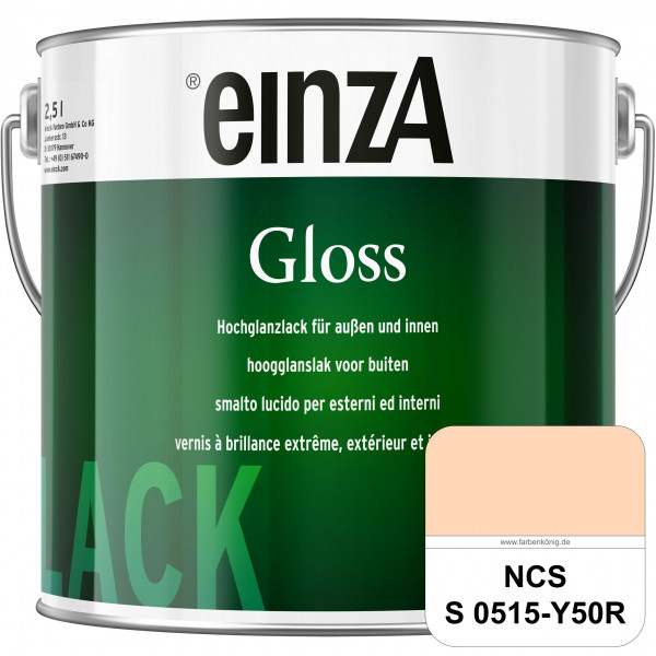 einzA Gloss (NCS S 0515-Y50R) Hochwertiger Alkydharzlack in Premium-Qualität, hochglänzend.