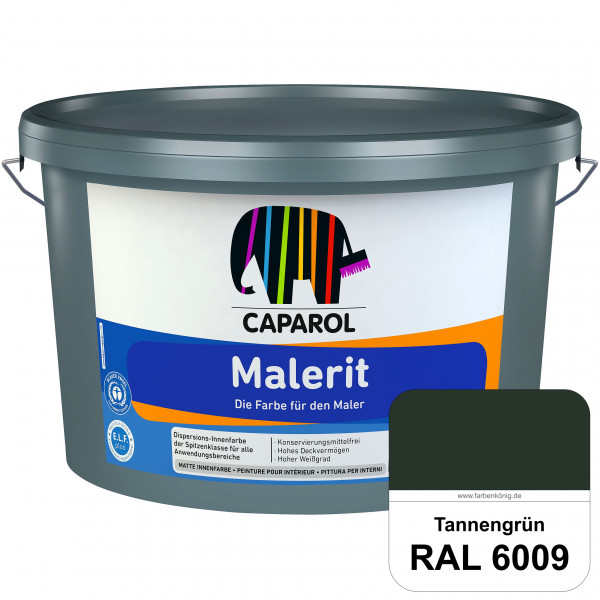 Malerit E.L.F. (RAL 6009 Tannengrün) matte Innenfarbe für Neu- & Renovierungsanstriche
