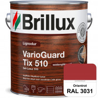 Lignodur VarioGuard Tix 510 (Gel-Lasur 510) RAL 3031 Orientrot