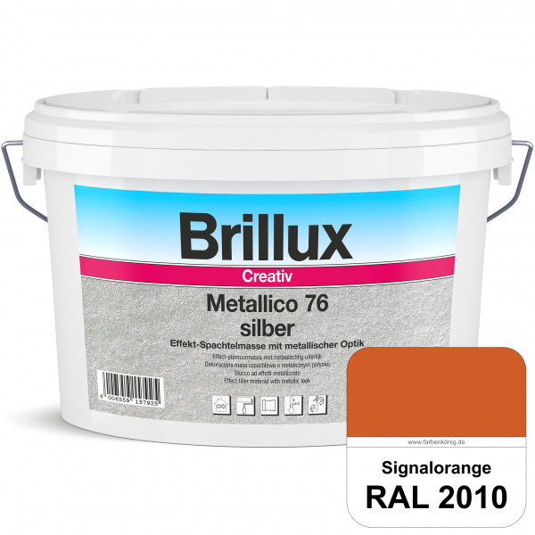 Creativ Metallico 76 (RAL 2010 Signalorange) Effektspachtelmasse für Oberflächen mit metallischer Op