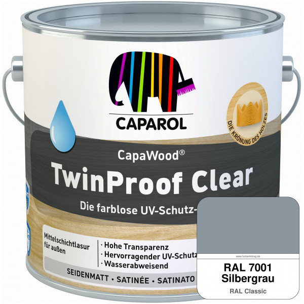 CapaWood® TwinProof Clear (RAL 7001 Silbergrau) - ersetzt Capadur TwinProof