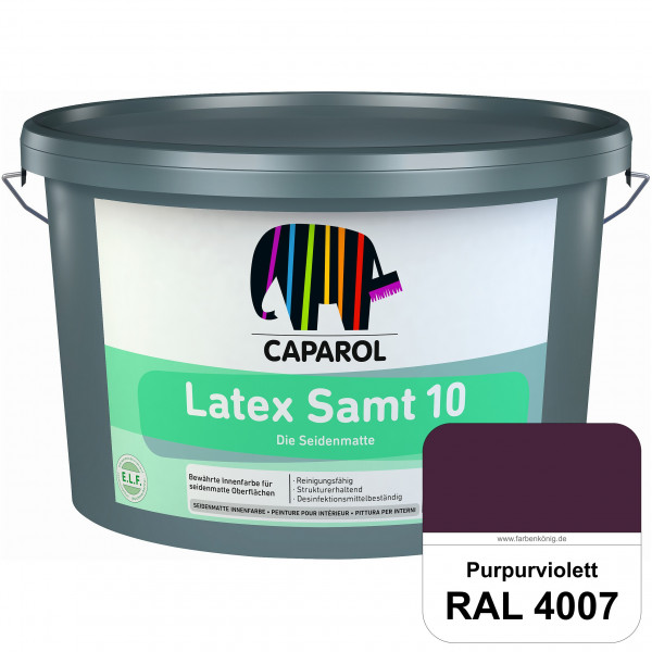 Latex Samt 10 (RAL 4007 Purpurviolett) beanspruchbare seidenmatte Latexfarbe (Innen)