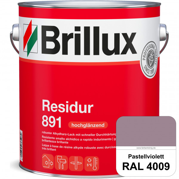 Residur 891 (RAL 4009 Pastellviolett) widerstandsfähige, schnell trocknender Lack für grundierte Met