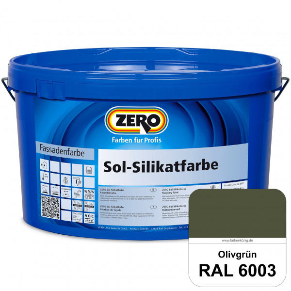 Sol-Silikatfarbe (RAL 6003 Olivgrün)