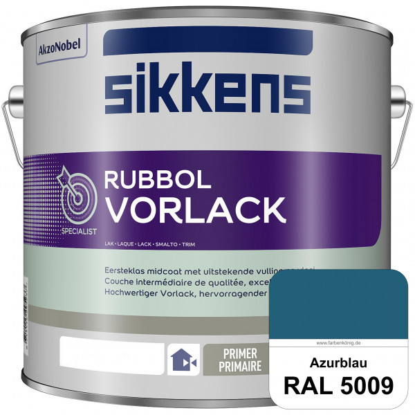 Rubbol Vorlack (RAL 5009 Azurblau) Aromatenfreier Vorlack der Spitzenklasse (außen & innen)