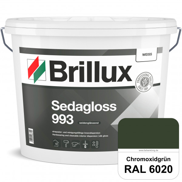 Sedagloss 993 (RAL 6020 Chromoxidgrün) seidenglänzende Innendispersion für hoch strapazierfähige & g