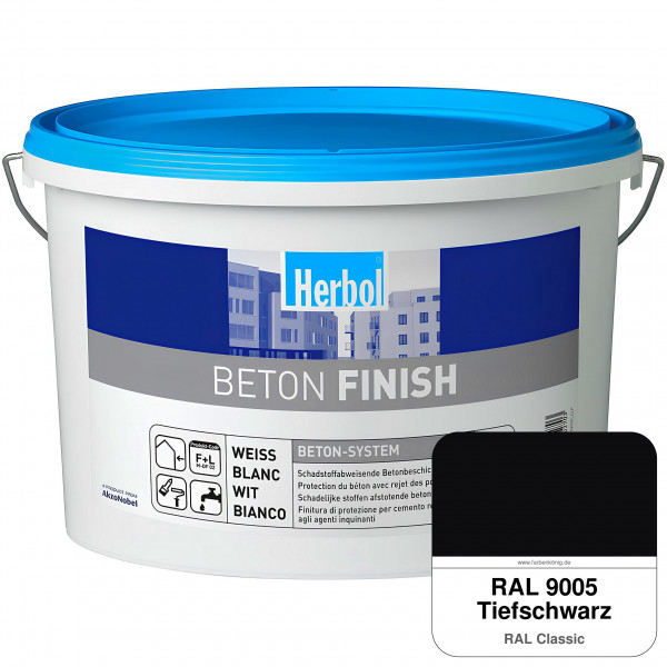 Beton Finish (RAL 9005 Tiefschwarz)