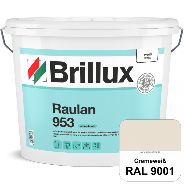 Raulan ELF 953 (RAL 9001 Cremeweiß) sehr gut deckende Innendispersion für Raufaser und Neu- & Renovi