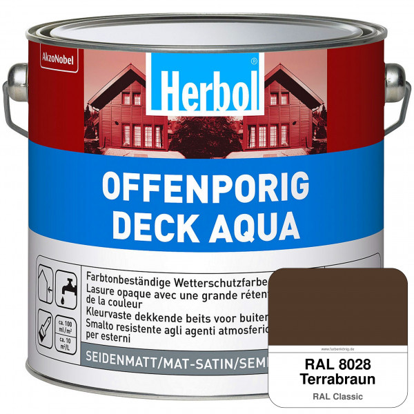 Offenporig-Deck Aqua (RAL 8028 Terrabraun)