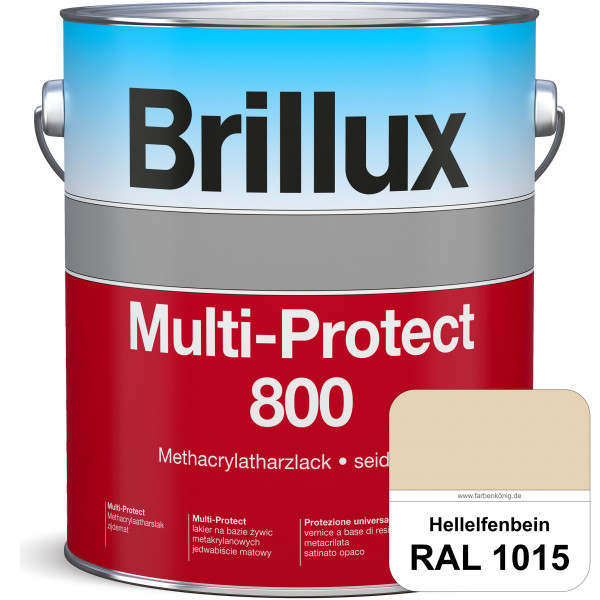 Multi-Protect 800 (RAL 1015 Hellelfenbein) seidenmatter, hoch wetterbeständiger Methacrylatharzlack,