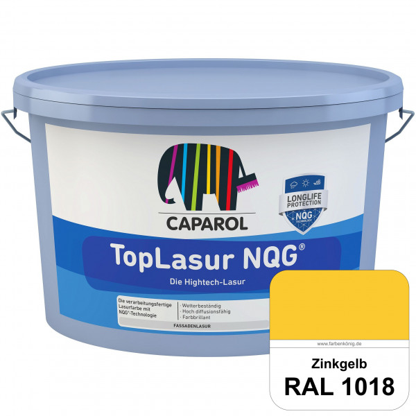 TopLasur NQG® (RAL 1018 Zinkgelb) Verarbeitungsfertige Lasur auf Basis der Nano-Quarz-Gitter Technol
