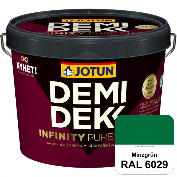 DEMIDEKK Infinity Pure Mat - Deckende, matte Holzfarbe (RAL 6029 Minzgrün)