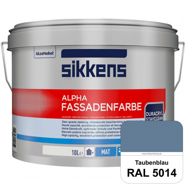 Alpha Fassadenfarbe (RAL 5014 Taubenblau)